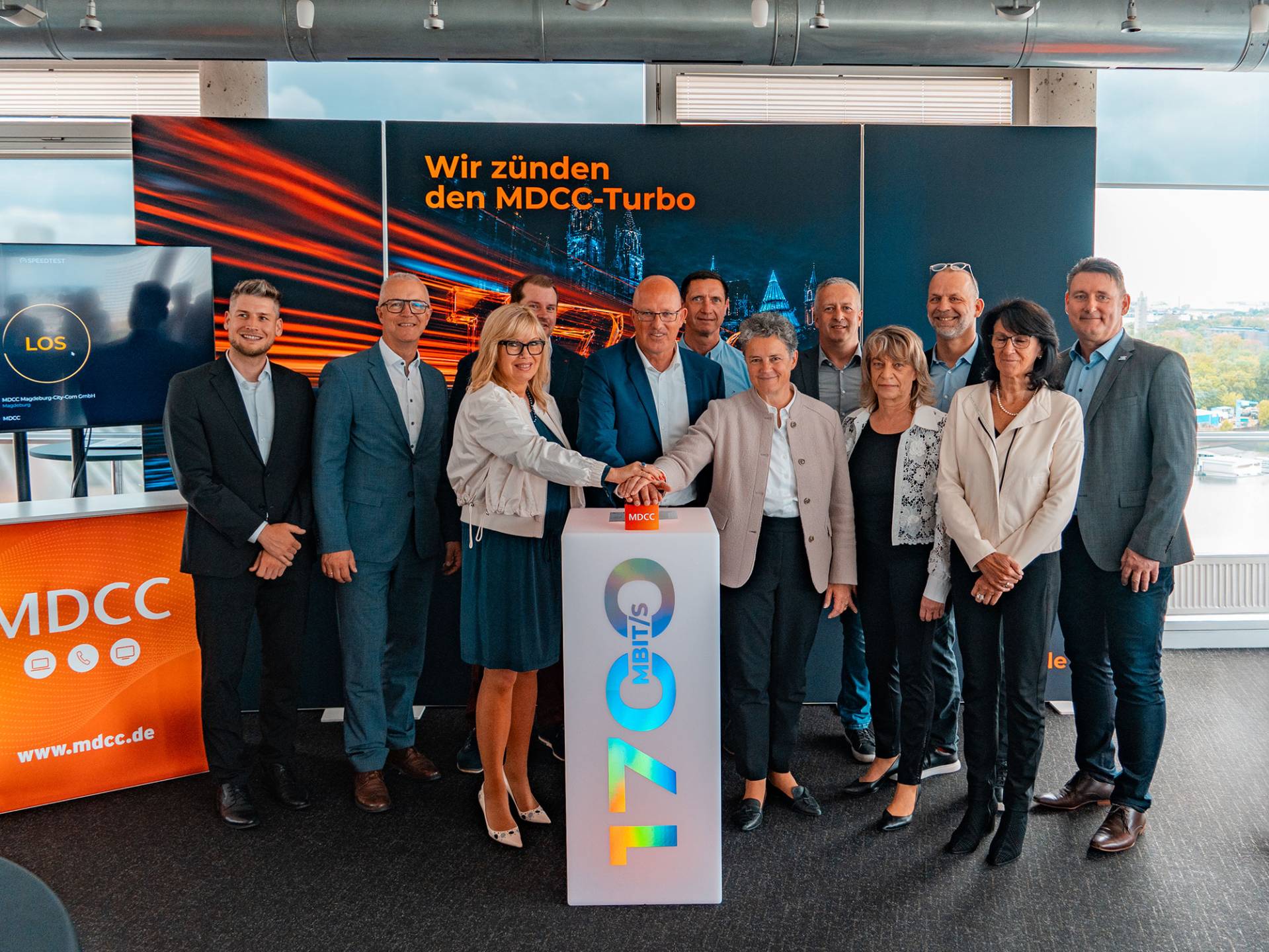 Pressefoto Startschuss 1700 Mbit/s
