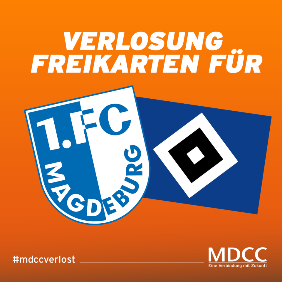 Grafik MDCC verlost Freikarten Spiel FCM-HSV