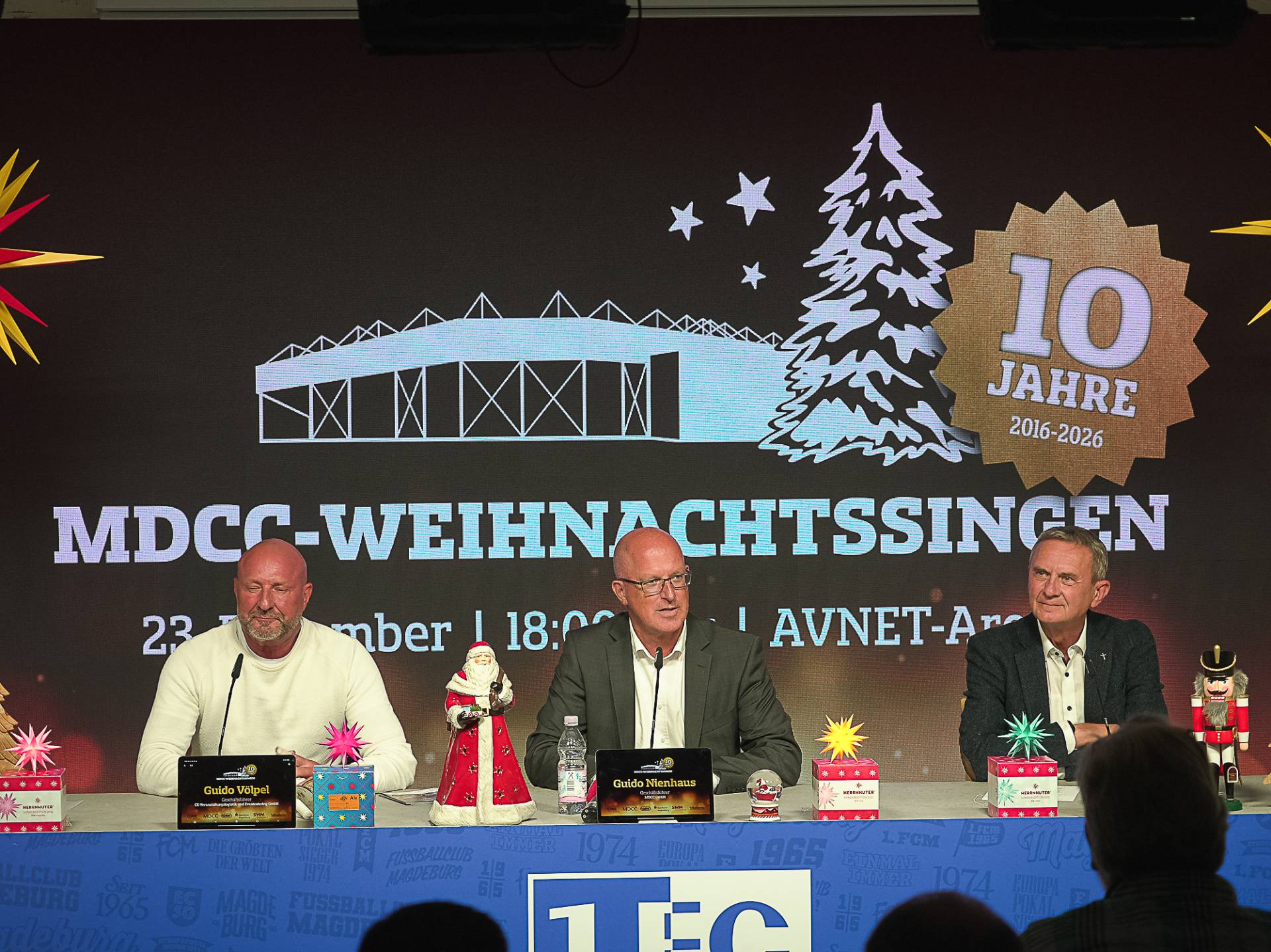 Guido Völpel (CE Veranstaltungslogistik & Eventcatering GmbH), Guido Nienhaus (MDCC GmbH),Wolfgang Gerlich (CiMD)