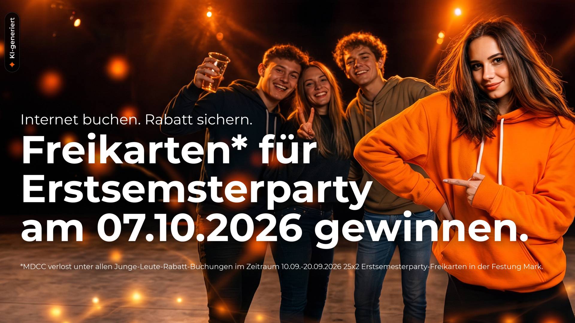 Grafik Aktion Junge Leute Freikartenverlosung
