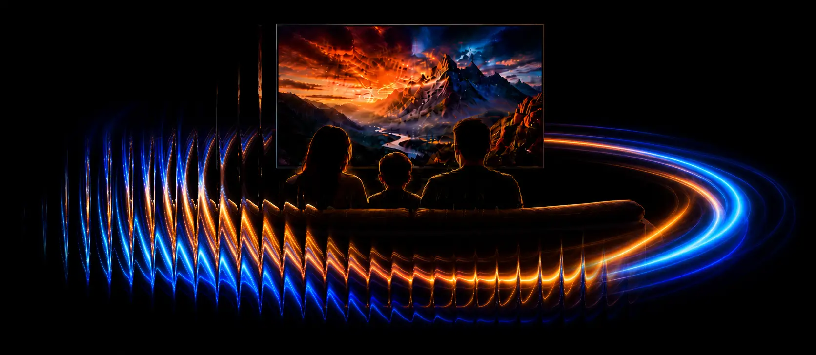 Bild mit blau-gelben Effekten