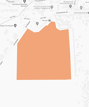 Karte von Ausbaugebiet Diesdorf - Südliche Wendeschleife